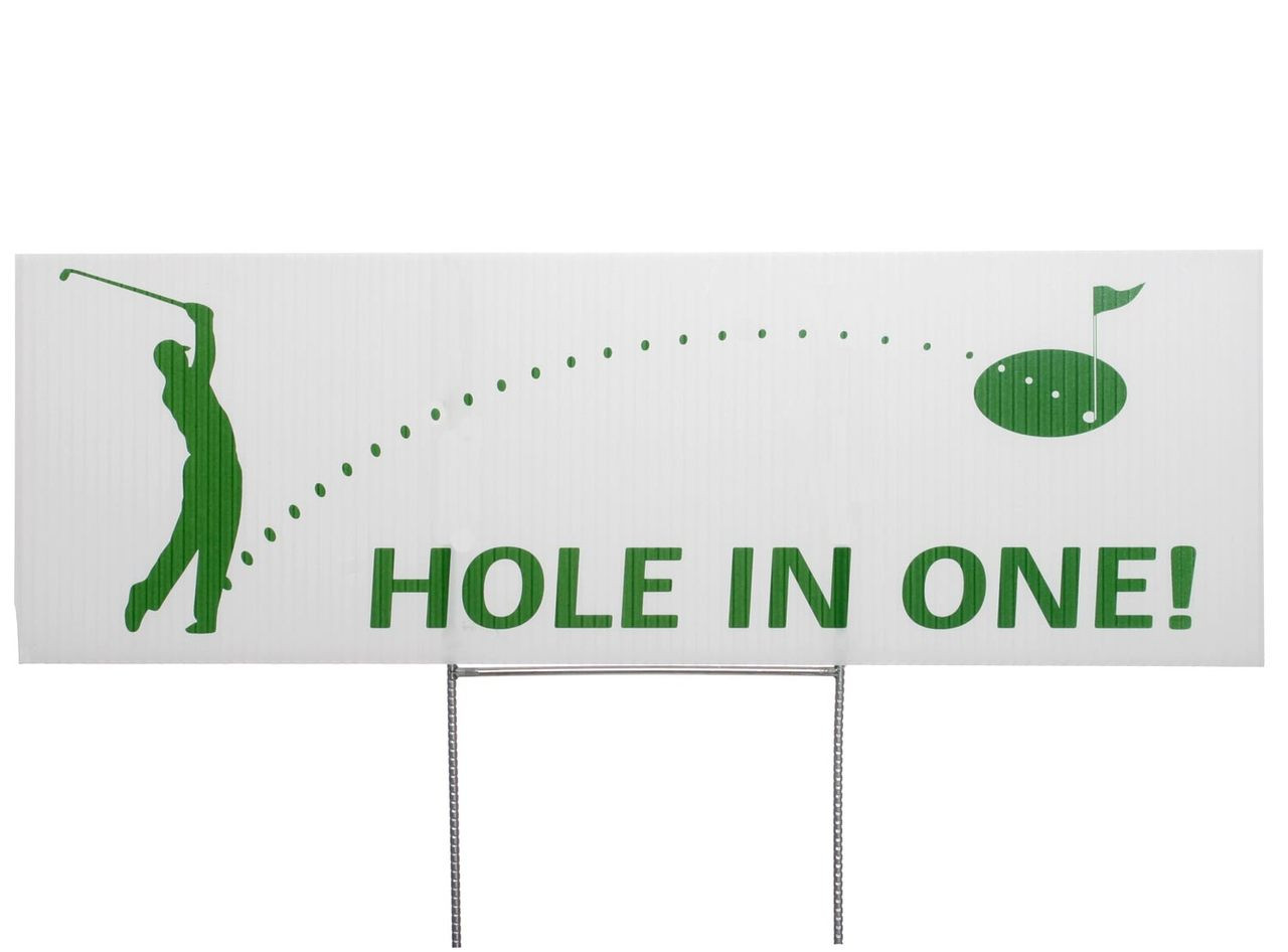 Hole in One Signs  Contest Signs For Fundraising Tournaments