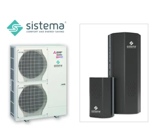 Pompă de căldură Mitsubishi Ecodan cu Hydrotank R7 200 și boiler 200 l.