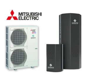 Pachet pompa de caldura aer-apa Mitsubishi Zubadan 23 Kw 380V,  Hydrobox N23