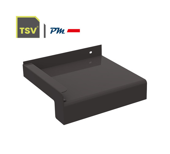Pervaz exterior de aluminiu 40mm, RAL 8019-Maro