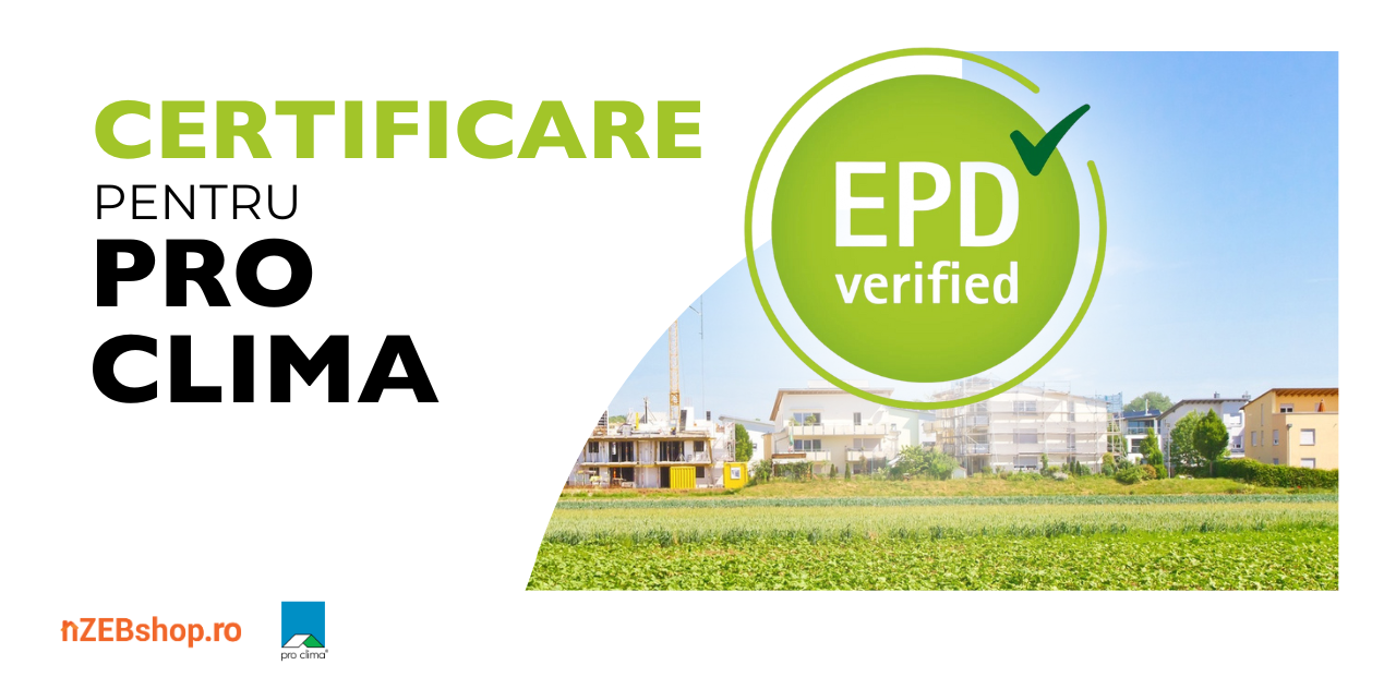 Certificare EPD pentru Pro Clima Certificare EPD pentru Pro Clima