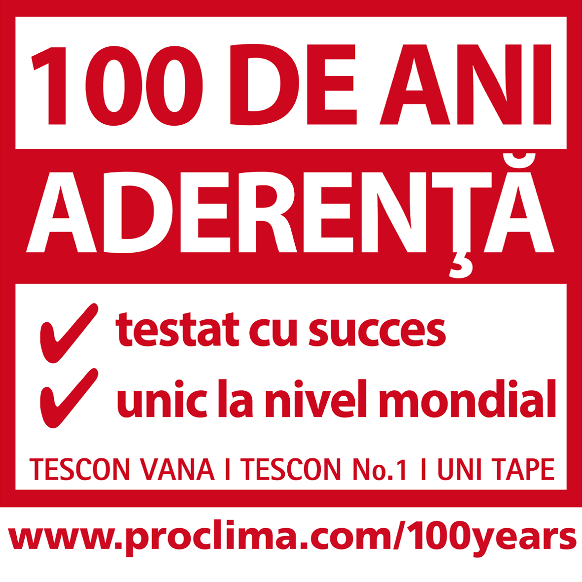 Aderenta 100 de ani