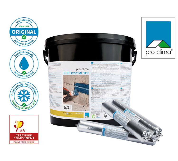 AEROSANA VISCONN FIBRE 600ml/5l - barieră de vapori lichidă cu fibre