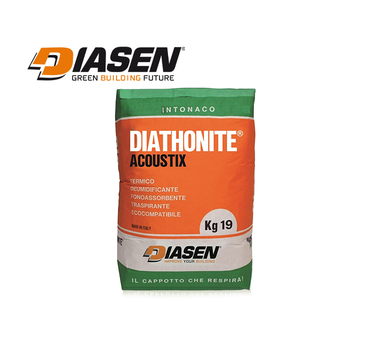 Diasen Diathonite Acoustix Plus - tencuială pe bază de plută pentru termoizolare și fonoizolare