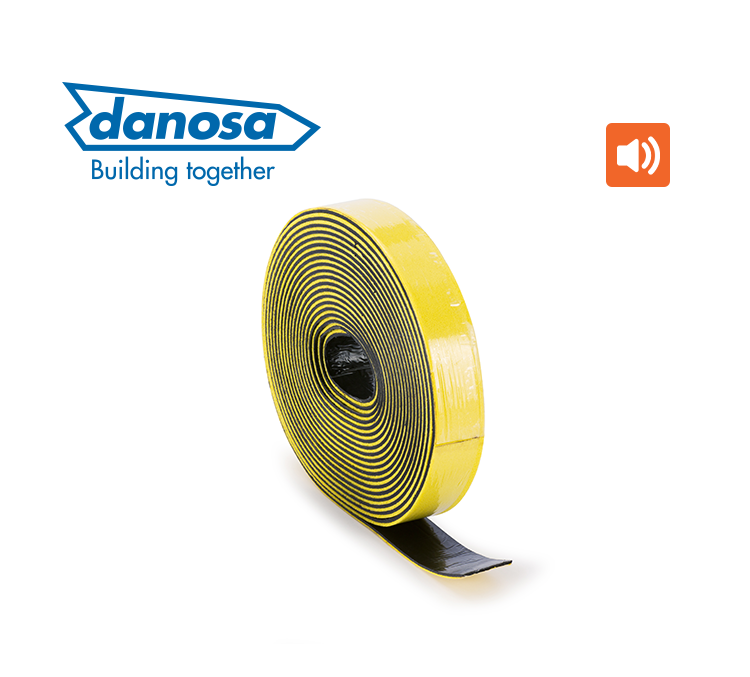 FONODAN 50 - Bandă autoadezivă pentru izolare acustică, decuplare, profile metalice
