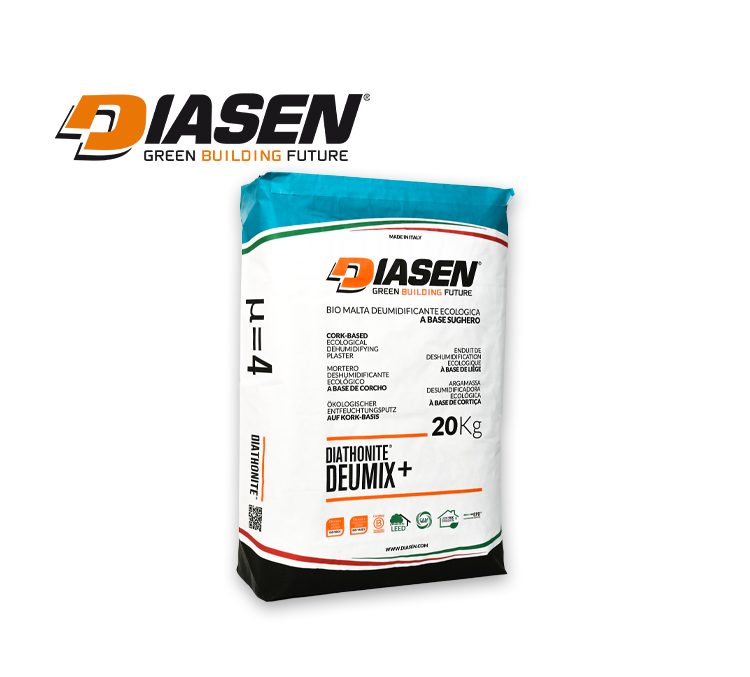 DIATHONITE DEUMIX + tencuială termoizolantă pentru remedierea pereților cu umiditate