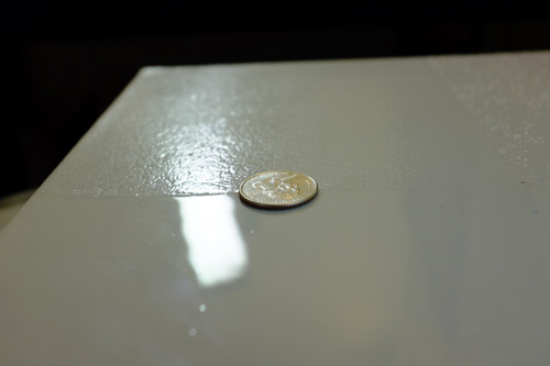 Side-by-side  comparison with and without SpheriTex traction additive