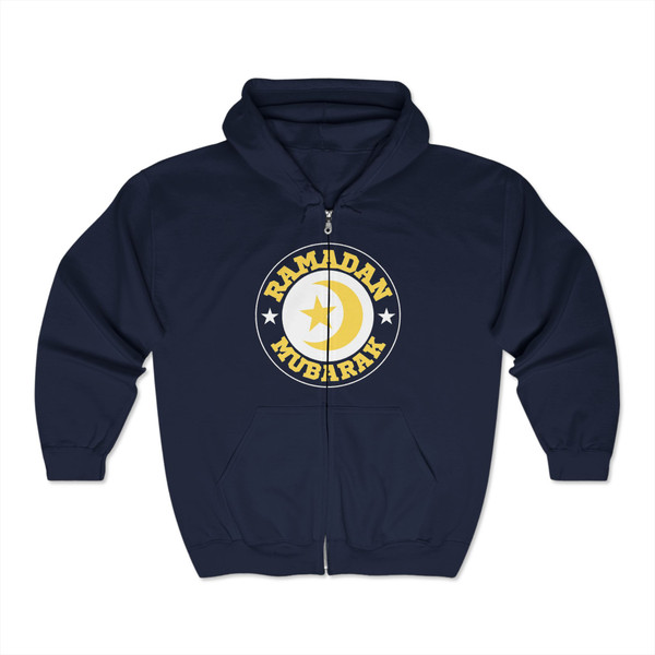 Ramadan Mubarak Full Zip Hoodie - Unisex Heavy Blend™