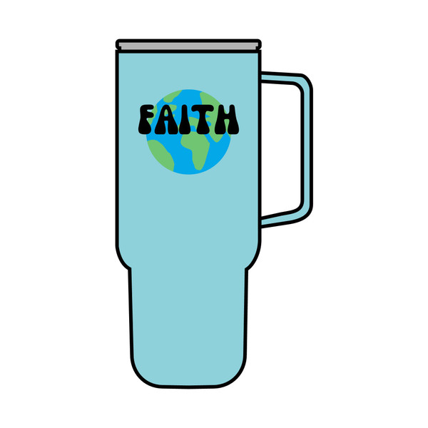Faith Insulated Tumbler - 40oz Eco-Friendly Drinkware