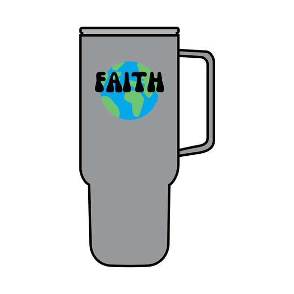 Faith Insulated Tumbler - 40oz Eco-Friendly Drinkware
