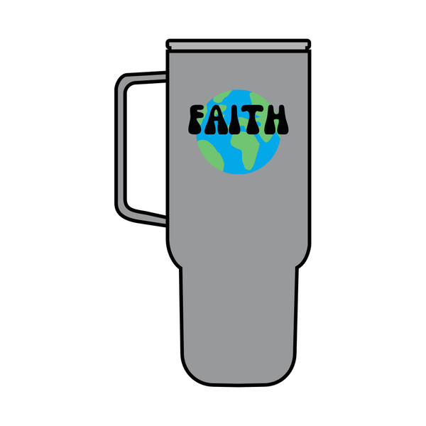 Faith Insulated Tumbler - 40oz Eco-Friendly Drinkware