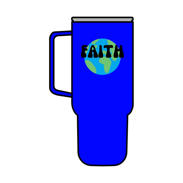 Faith Insulated Tumbler - 40oz Eco-Friendly Drinkware