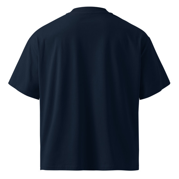 Unisex organic oversized high neck t-shirt