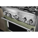 KitchenAid® 30'' Smart Commercial-Style Dual Fuel Range with 4 Burners KFDC500JAV