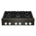 KitchenAid® 36-inch 6-Burner Gas Commercial-Style Rangetop KCGK936TBE