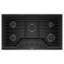 Whirlpool® 36-inch Gas Cooktop with EZ-2-Lift™ Hinged Cast-Iron Grates WCG55US6HB