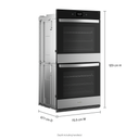 Whirlpool® 10.0 Cu. Ft. Double Smart Wall Oven with Air Fry WOED7030PZ