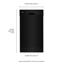 Whirlpool® Small-Space Compact Dishwasher with Stainless Steel Tub WDF518SAHB