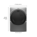 Whirlpool® 7.4 cu.ft Smart Front Load Electric Dryer with Remote Start YWED9620HC