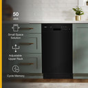 Whirlpool® Small-Space Compact Dishwasher with Stainless Steel Tub WDPS5118PB