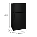 Whirlpool® 33-inch Wide Top Freezer Refrigerator - 21 cu. ft. WRT541SZDB