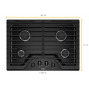 30-inch Gas Cooktop with EZ-2-Lift™ Hinged Cast-Iron Grates WCG55US0HB