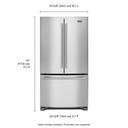 Maytag® 36- Inch Wide Counter Depth French Door Refrigerator - 20 Cu. Ft. MFC2062FEZ