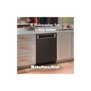 Kitchenaid® 44 dBA Dishwasher with 360° Max Jets™ Third Rack and LED Interior Lighting KDPM804KBS