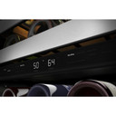 Kitchenaid® 24" Undercounter Wine Cellar with Glass Door and Metal-Front Racks KUWR314KBS