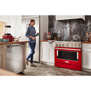 KitchenAid® 36'' Smart Commercial-Style Dual Fuel Range with 6 Burners KFDC506JPA