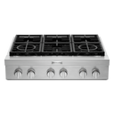 KitchenAid® 36'' 6-Burner Commercial-Style Gas Rangetop KCGC506JSS