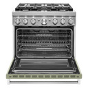 KitchenAid® 36'' Smart Commercial-Style Dual Fuel Range with 6 Burners KFDC506JAV