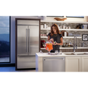 Kitchenaid® 20.8 Cu. Ft. 36 Width Built In Stainless Steel French Door Refrigerator with Platinum Interior Design KBFN506ESS