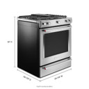 KitchenAid® 30-Inch 5-Burner Dual Fuel Convection  Front Control Range with Baking Drawer YKSDB900ESS