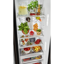 Kitchenaid® 22.6 cu ft. Counter-Depth Side-by-Side Refrigerator with Exterior Ice and Water and PrintShield™ finish KRSC703HBS