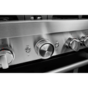 KitchenAid® 30'' Smart Commercial-Style Gas Range with 4 Burners KFGC500JBK