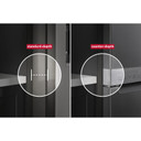 Kitchenaid® 19.4 cu. ft. 36-inch wide Counter-Depth 4-Door Refrigerator with PrintShield™ Finish KRQC506MPS