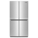Kitchenaid® 19.4 cu. ft. 36-inch wide Counter-Depth 4-Door Refrigerator with PrintShield™ Finish KRQC506MPS