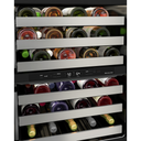 Kitchenaid® 24 Undercounter Wine Cellar with Glass Door and Metal-Front Racks KUWR314KSS