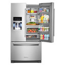 Kitchenaid® 26.8 Cu. Ft. Standard-Depth French Door Refrigerator with Exterior Ice and Water Dispenser KRFF577KPS Kitchenaid® 26.8 Cu. Ft. Standard-Depth French Door Refrigerator with Exterior Ice and Water Dispenser KRFF577KPS