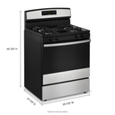 Amana® 30-inch Gas Range with Self-Clean Option AGR6603SMS