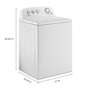 Amana® 4.4 cu. ft. Top-Load Washer with High Efficiency Agitator NTW4519JW