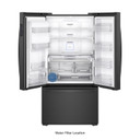 Whirlpool® 36-inch Wide Counter Depth French Door Refrigerator - 24 cu. ft. WRF954CIHB
