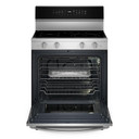 Whirlpool® 30-inch Smart Electric Range with Air Cooking Technology, WipeClean™ Coating, Steam/Self Cleaning, Rapid Preheat 5.3 CuFt Capacity YWFES7530RZ