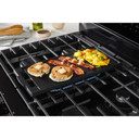 Whirlpool® 30-inch Smart Gas Range with Air Cooking Technology, Steam/Self Cleaning, Rapid Preheat 5.3 CuFt Capacity WFGS7530RB