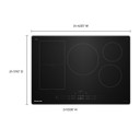 Kitchenaid® 30" Temp Cook™ Induction Cooktop with 5 Cooking Zones KCIT730SSS