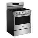Maytag® 30-Inch Wide Freestanding Gas Range with Grill Mode and No Preheat Air Fry - 5.0 Cu. Ft. MFGS7030SZ