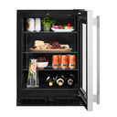 Kitchenaid® 24"" Undercounter Refrigerator with Glass Door KURR324SSB