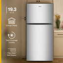 Whirlpool® 29.5-inch Wide Top Freezer Refrigerator with Total Coverage Cooling - 19 Cu. Ft. WRTX5419SW
