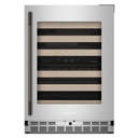 Kitchenaid® 24" Undercounter Wine Cellar with Full-Extension Wood-Front Racks KUWR524SPS Kitchenaid® 24" Undercounter Wine Cellar with Full-Extension Wood-Front Racks KUWR524SPS